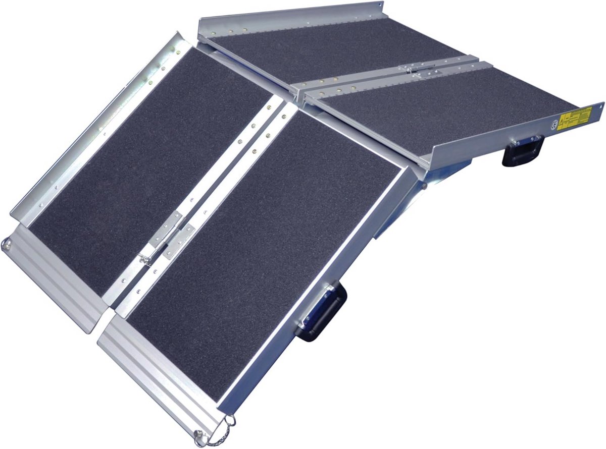 Draagbare en Antislip Rolstoelhelling Opvouwbaar Aluminium 1,8 Meter