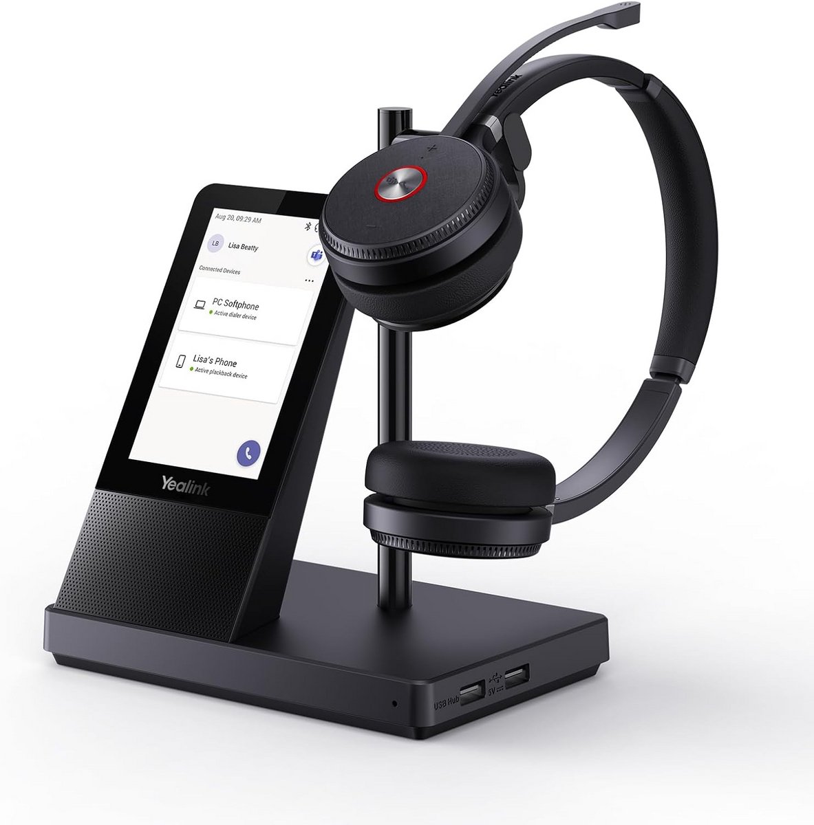 DECT & Bluetooth Headset met Microfoon voor Thuiswerken en Kantoor