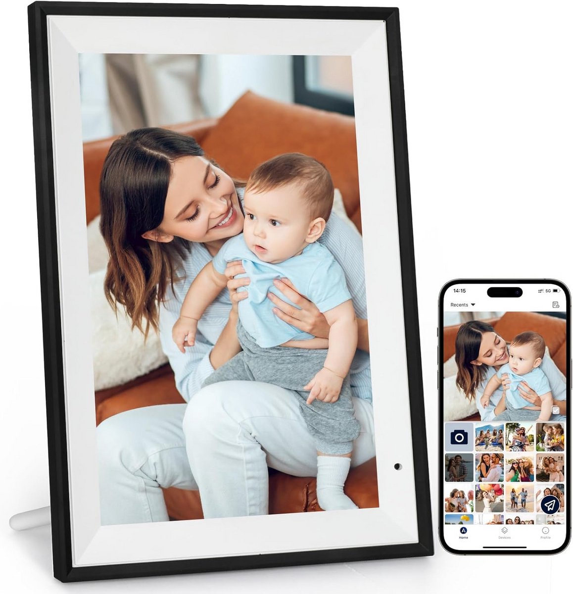 Digitale fotolijst - Fotolijstje met WiFi - Touchscreen - 10.1 inch - Touch