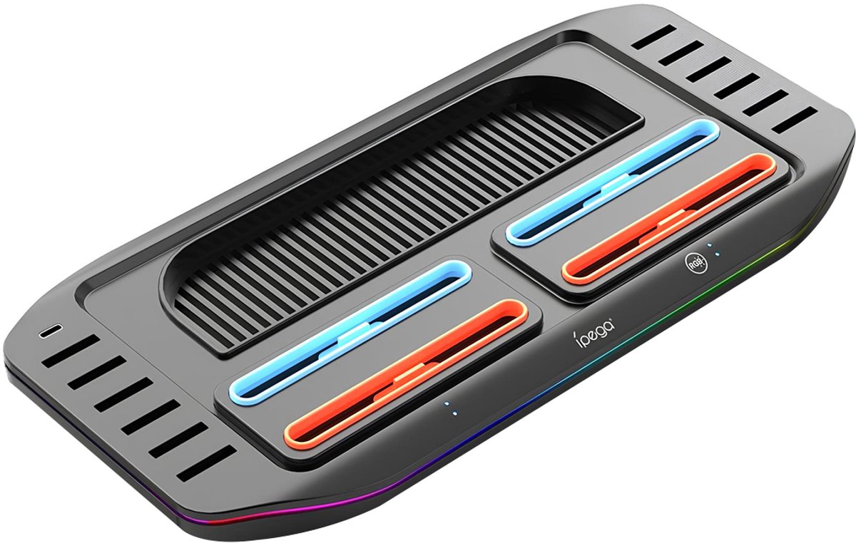 iPega, Oplaadstation Geschikt voor Nintendo Switch 2 / Joy-Con Switch 2 model SW2210, Zwart