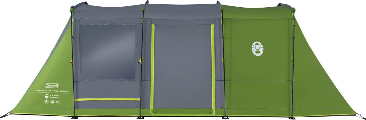 Coleman FastPitch Victoria Falls 4 BlackOut Tent – 4 Persoons tent - Snel opzetten dankzij FastPitch – Blackout Bedroom technology - Groen – foto 3