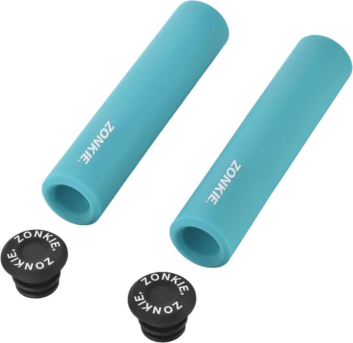 Antislip Fietsstuurgrepen Set - Universele Rubberen Handvatten voor Scooter, MTB, Racefiets en Stadsfiets