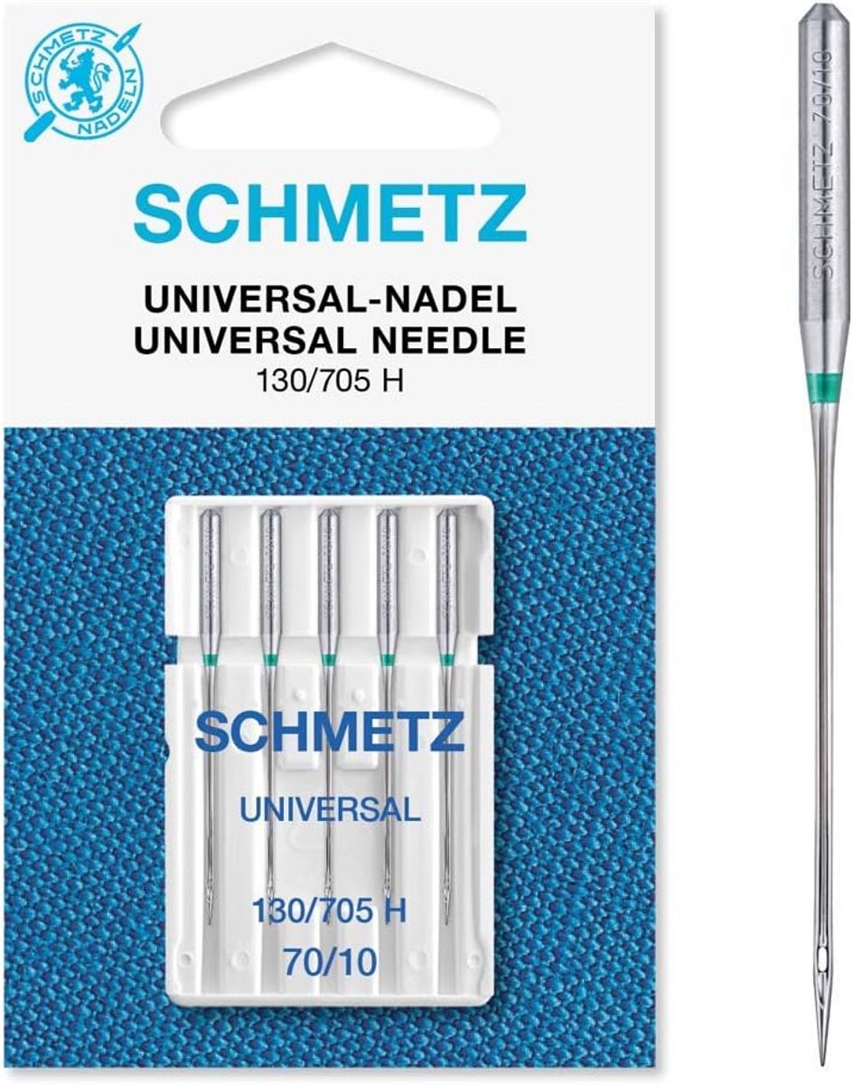 Universele Naaimachine Naalden Set 70/10 - 5 Stuks voor Diverse Stoffen