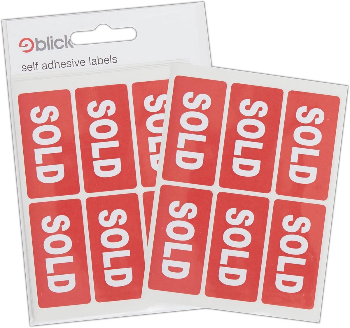 Verkocht Stickers Rond 25x50mm Voorraad 42 Stuks