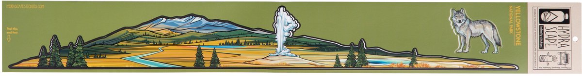 Hydrascape - Yellowstone National Park - No Color - OS - Stickers