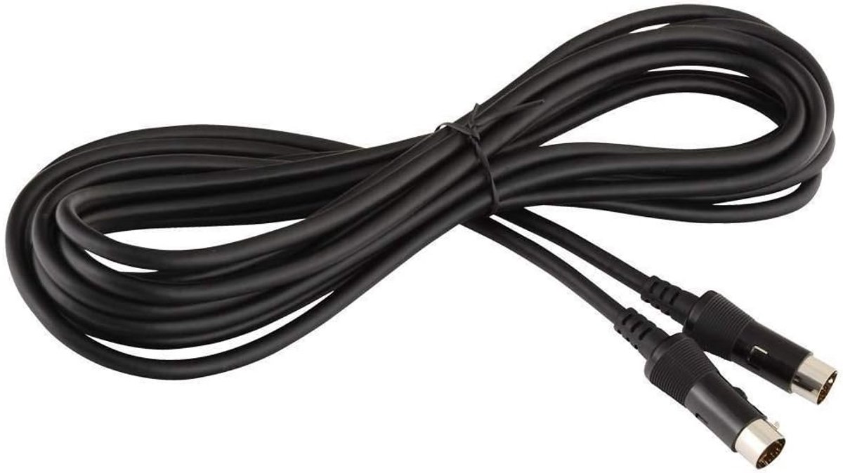 Robuuste Data Kabel 13 Pins DIN MIDI 2 Meter met Vergulde Connectoren