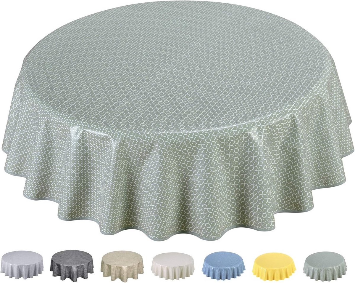 Rond PVC Tafelkleed 140 cm Geel