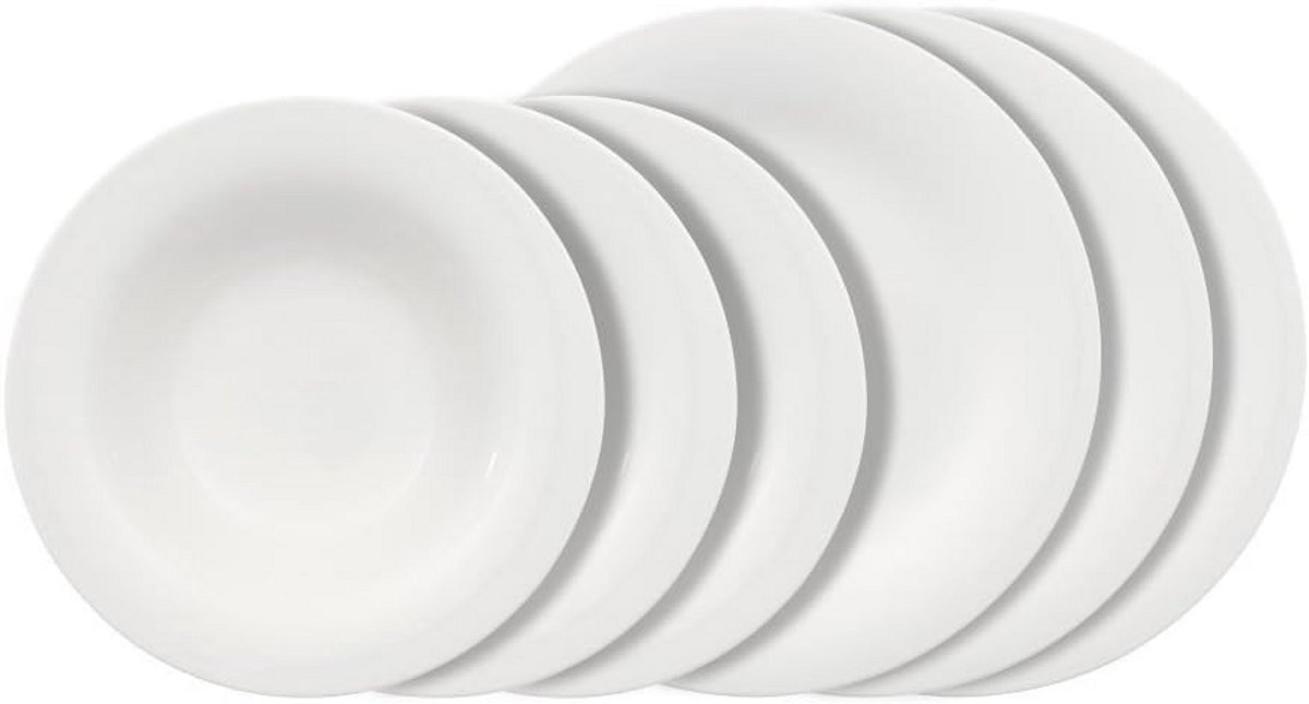 Ronde Tafelset Porselein Basic 12-delig Vaatwasmachinebestendig