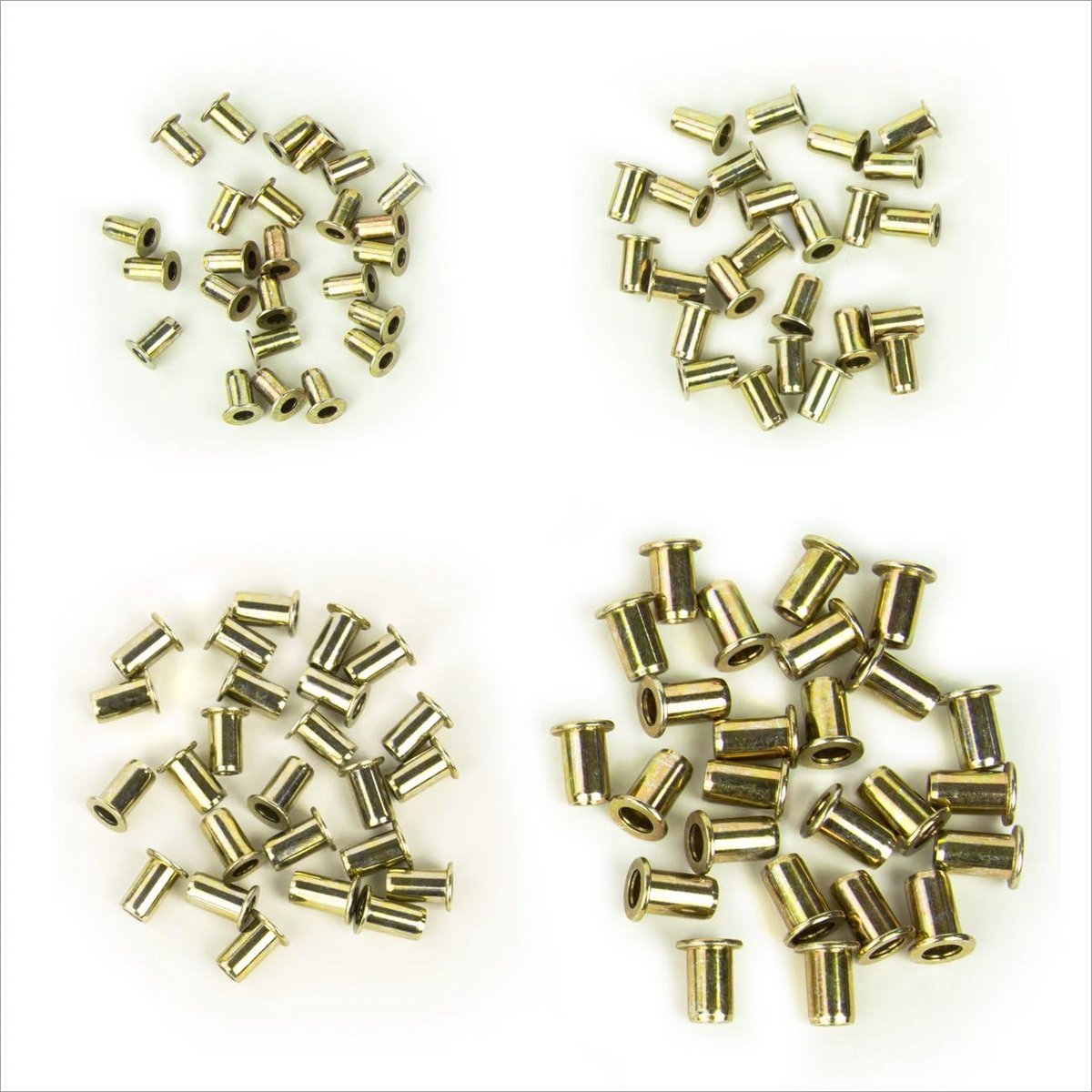 Set Blindklinknagels M3 M4 M5 M6 Platte Kop 100 Stuks