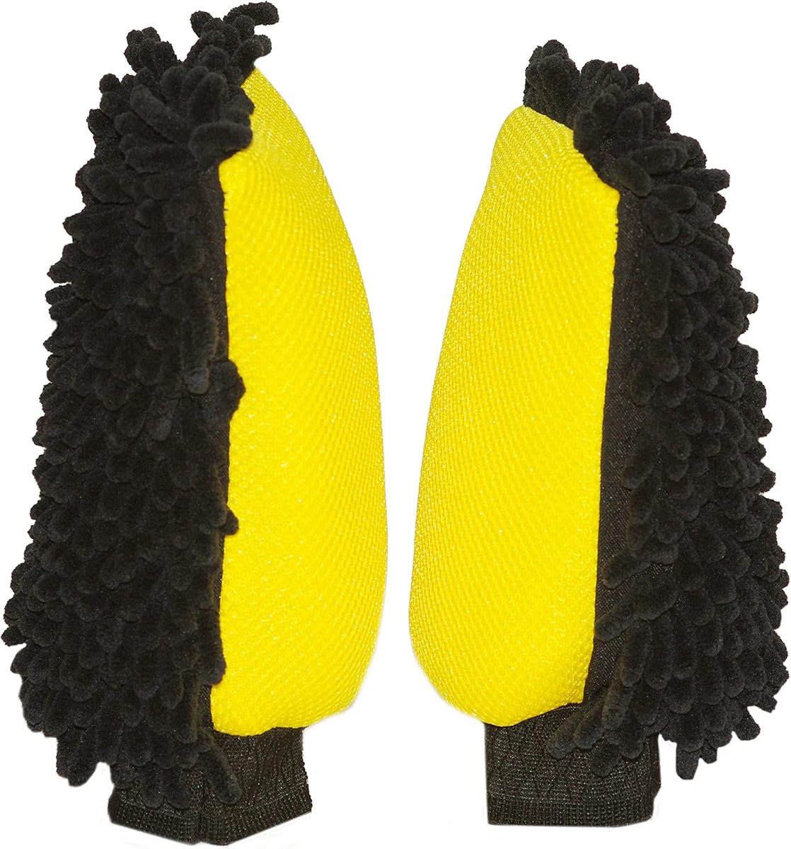 Set van 2 Premium Chenille Microvezel Washandschoenen voor Auto - Zacht en Lakvriendelijk