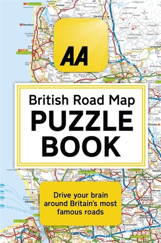 The AA British Road Map Puzzle Book These highlyaddictive br ... - cover