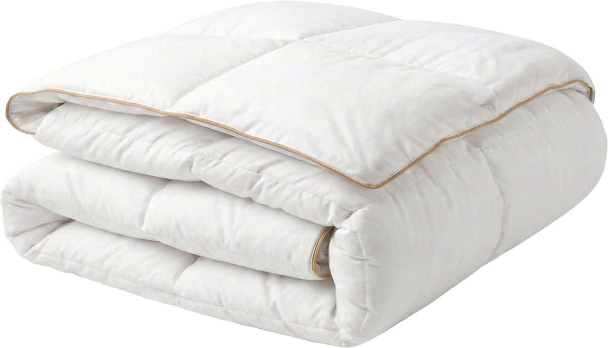 BELIANI EIGER - Dekbed medium warm - Wit - 200 x 200 cm - Eendendons
