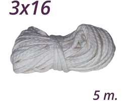 Kaars Lont | HNL 3x16 | 5 meter | Wick | Pit | Wiek | Kaarsenlont.