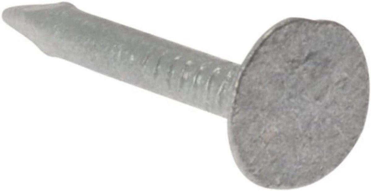 Daknagels met Extra Grote Kop - 25 mm, Wit (120g Verpakking)