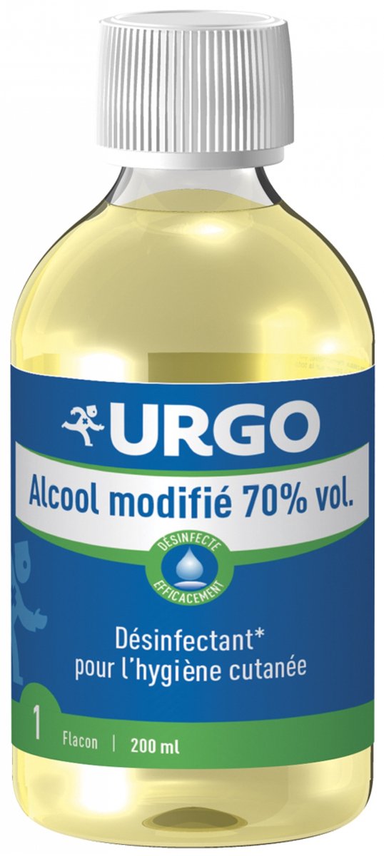 Urgo Eerste Hulp Alcohol Gemodificeerd 70% Vol. 200 ml