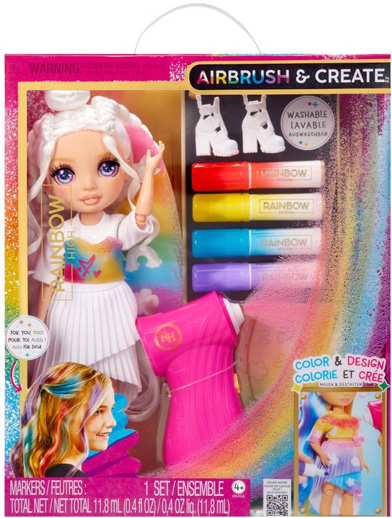 Rainbow High Air Brush & Create-modepoppen - Paarse ogen — afbeelding 5