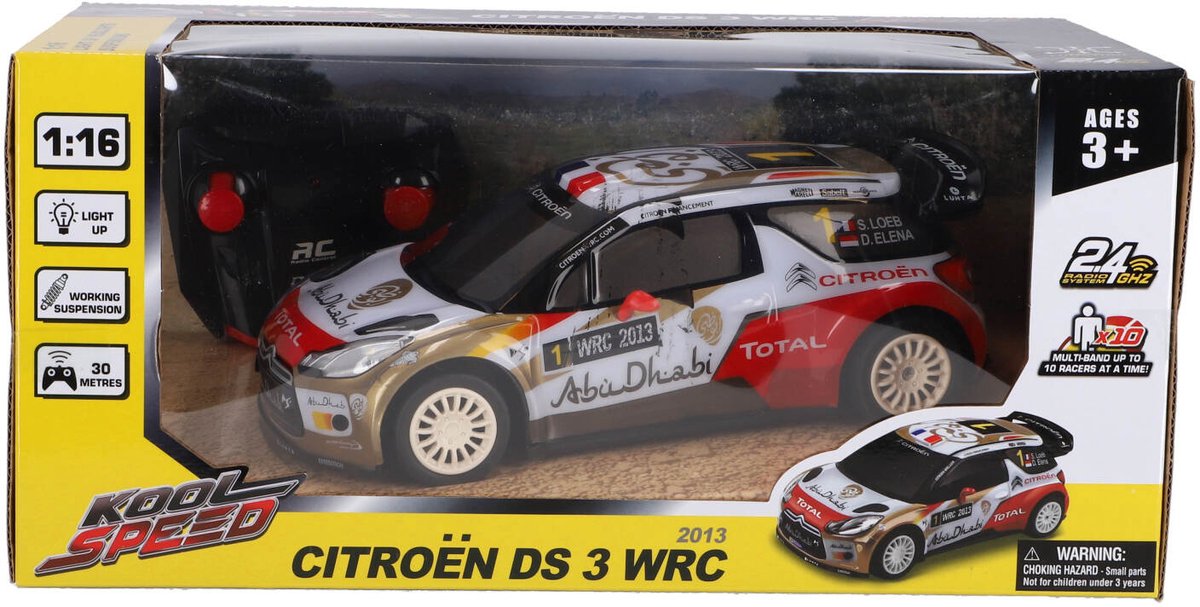 Kool Speed rc citroën ds 3 wrc 1:16 + licht