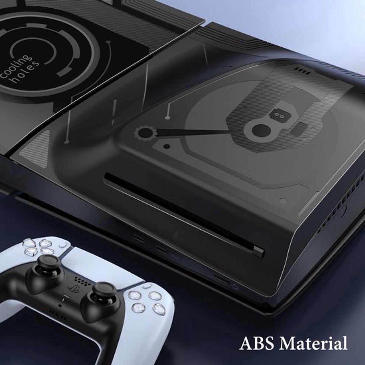 Frontplaathoes geschikt voor PS5 Slim Disc en Digital Edition - 4-in-1 Cover geschikt voor PS5 Slim Console - Aangepaste slanke accessoirehoes-skin geschikt voor Playstation 5 Slim - Faceplate – foto 6