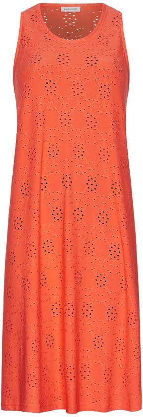 Pastunette - Jurk - Coastal Coral - Mouwloos- Oranje - Maat 44