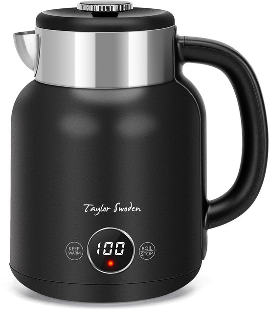 Taylor Swoden Asher Retro Waterkoker met Temperatuurregeling 1.7 Liter