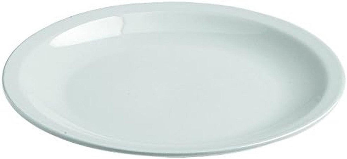 Wit Dessertbord Rond Keramiek 21 cm