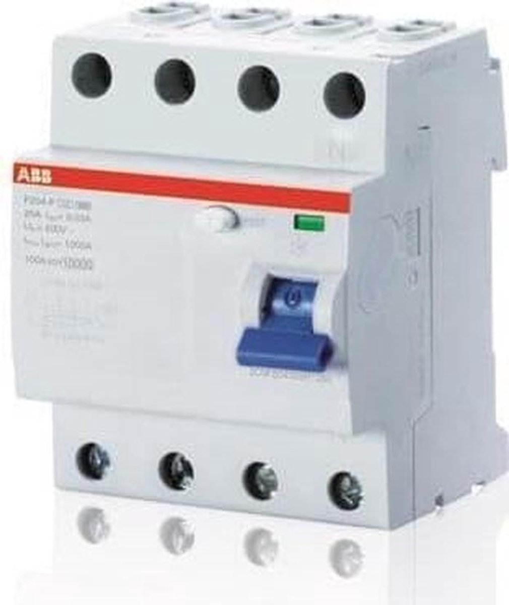 4-Polige Type F Stroomonderbreker 40A 30mA voor Elektrische Beveiliging