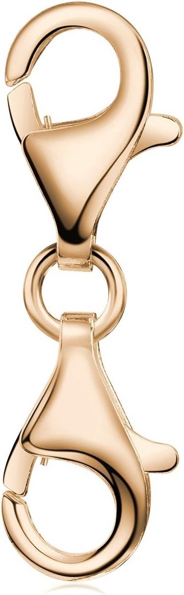 Dubbele Karabijnsluiting Wisselbaar Zilver 925 voor Armbanden en Kettingen