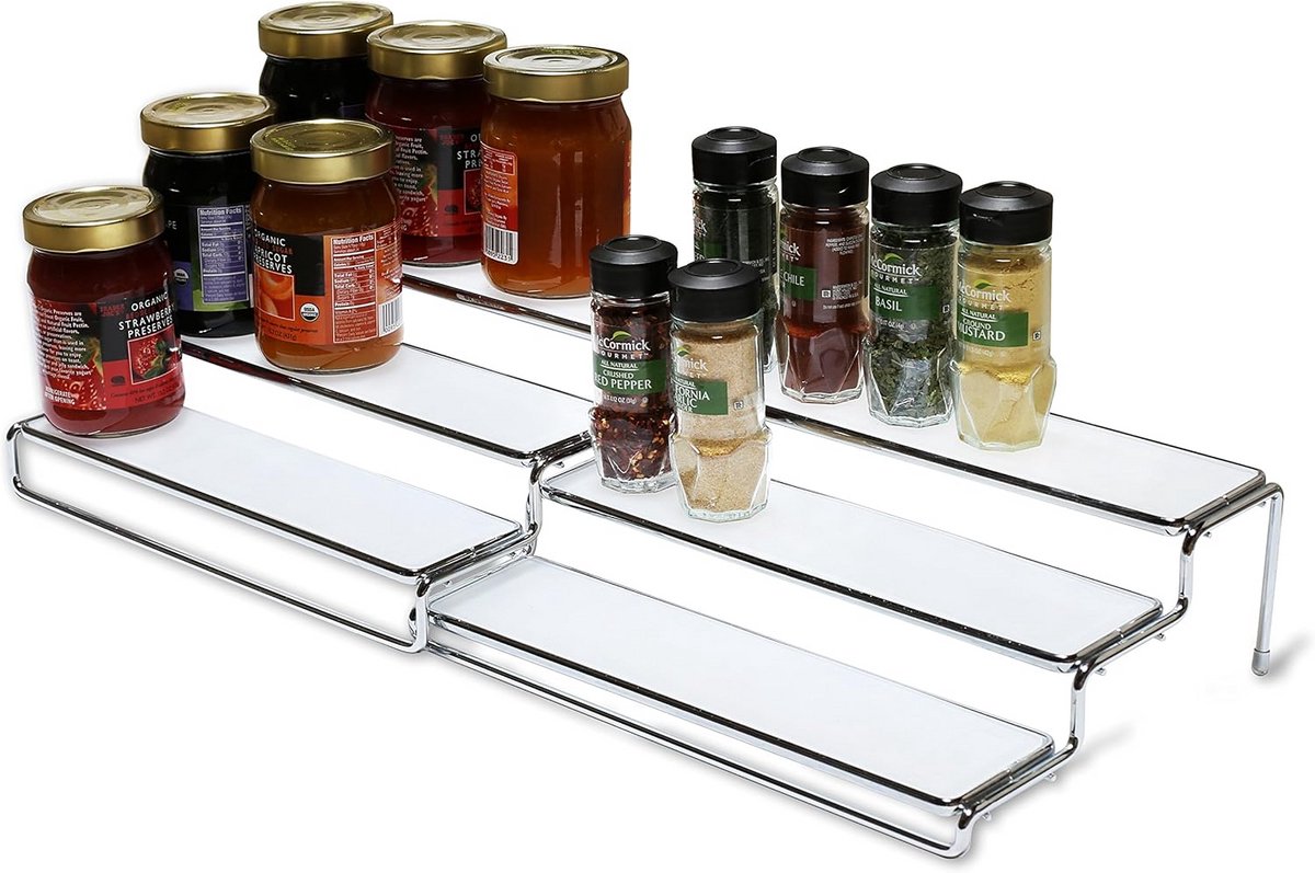 3-Laags Uitbreidbare Kruidenrek Kast Organizer