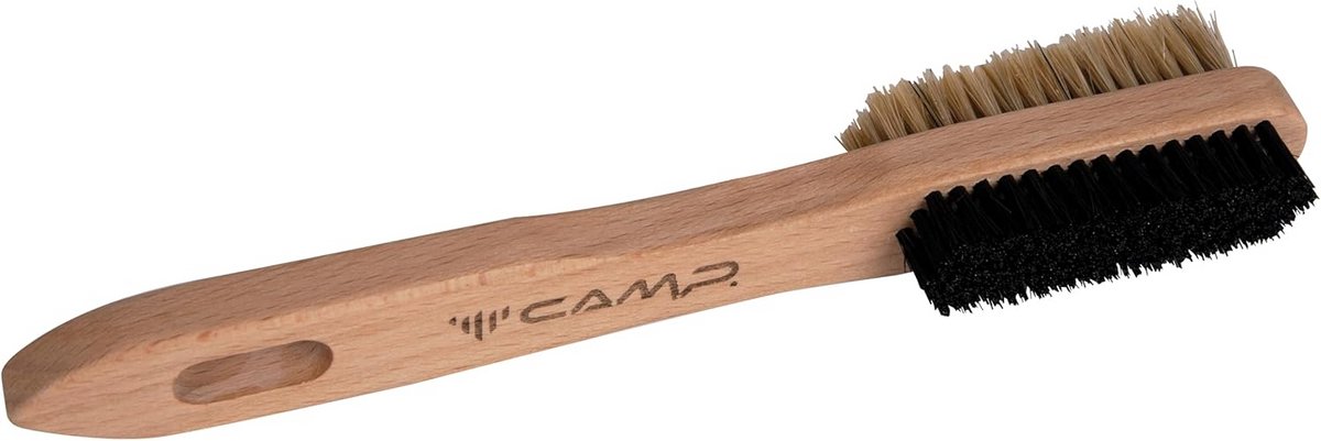 Dubbele Klimborstel met Houten Handvat voor Magnesiet en Vuil