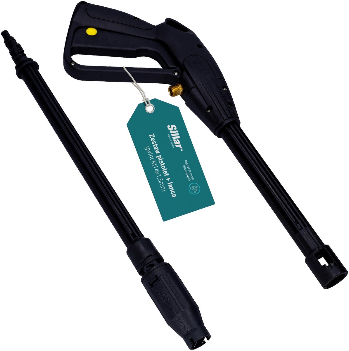 Sillar Set voor Hogedrukreiniger - Pistolet, Lanza en Mondstuk - Binnenm 14x1,5mm Draadaansluiting - geschikt voor Kärcher K2 K3 K4 K5 K6 K7 – foto 4