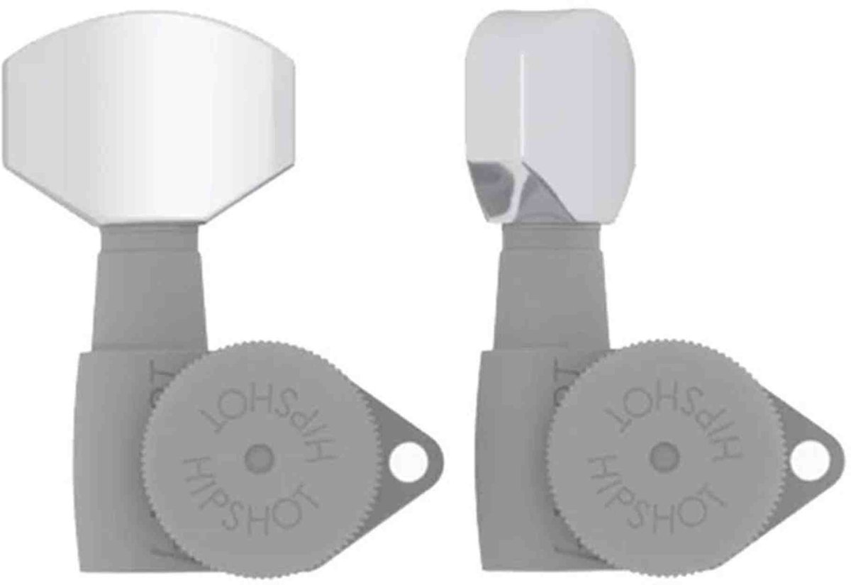 Hipshot HS6B1HEXC hex guitar tuner button, chrome