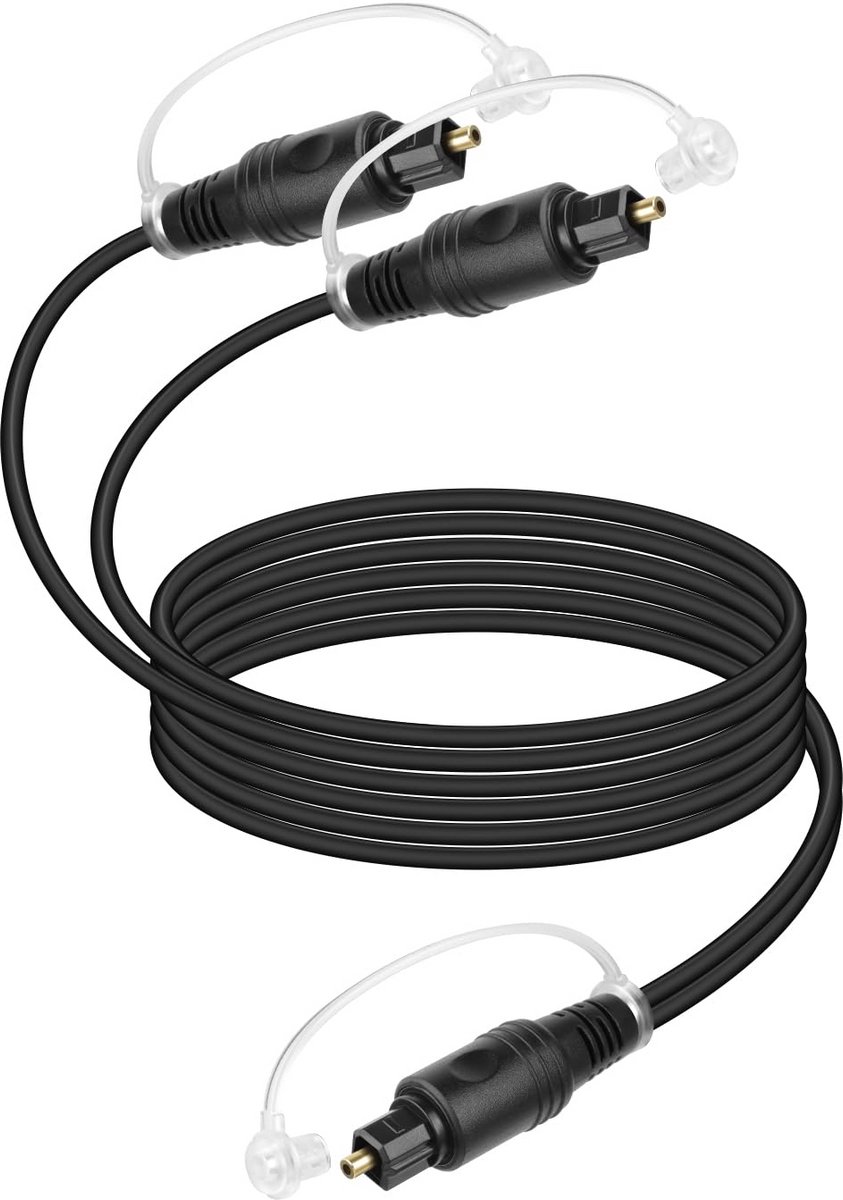 Digitale Optische Audio Splitter Kabel 1 in 2 Uit voor Thuisbioscoop en Soundbar