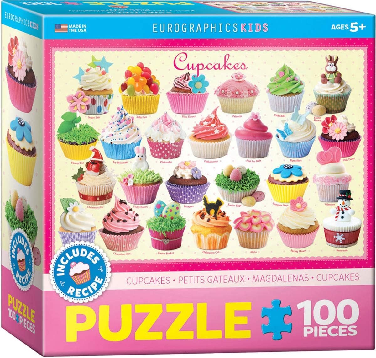 100-Delige Legpuzzel met Cupcake Thema: Deliceus Taartjes Puzzel