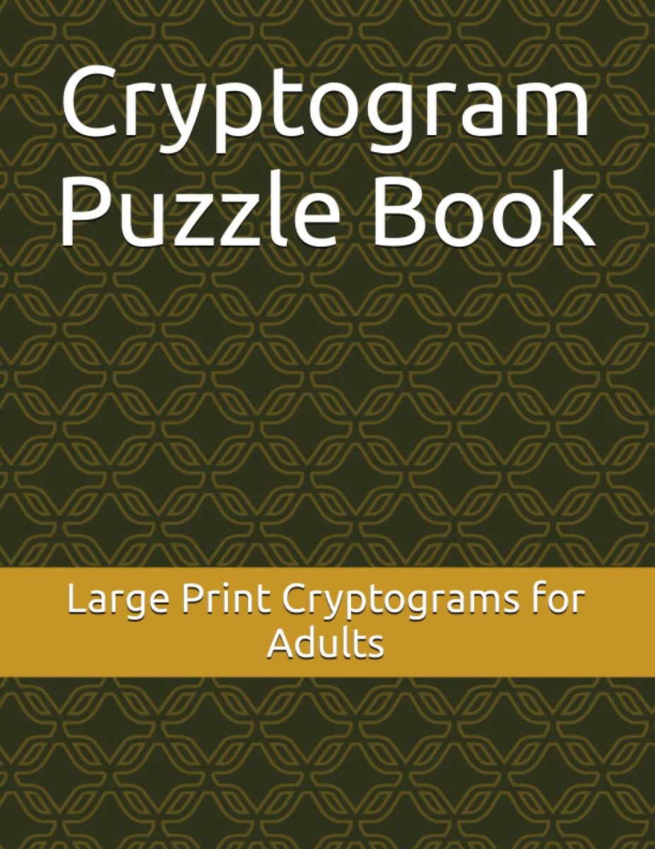 Grote Letter Cryptogrammen Puzzelboek voor Uren Plezier en Hersentraining