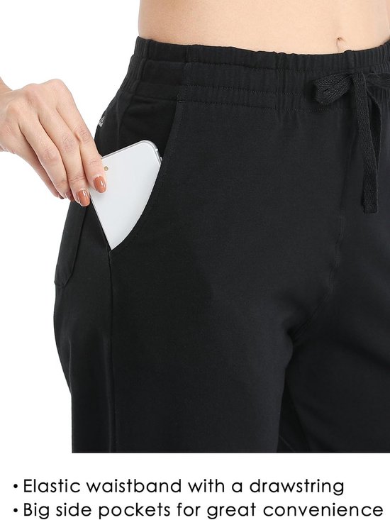 Dames Bermuda Shorts Katoen 10 Inch Joggingbroek met Zakken voor Yoga en Sport — afbeelding 4