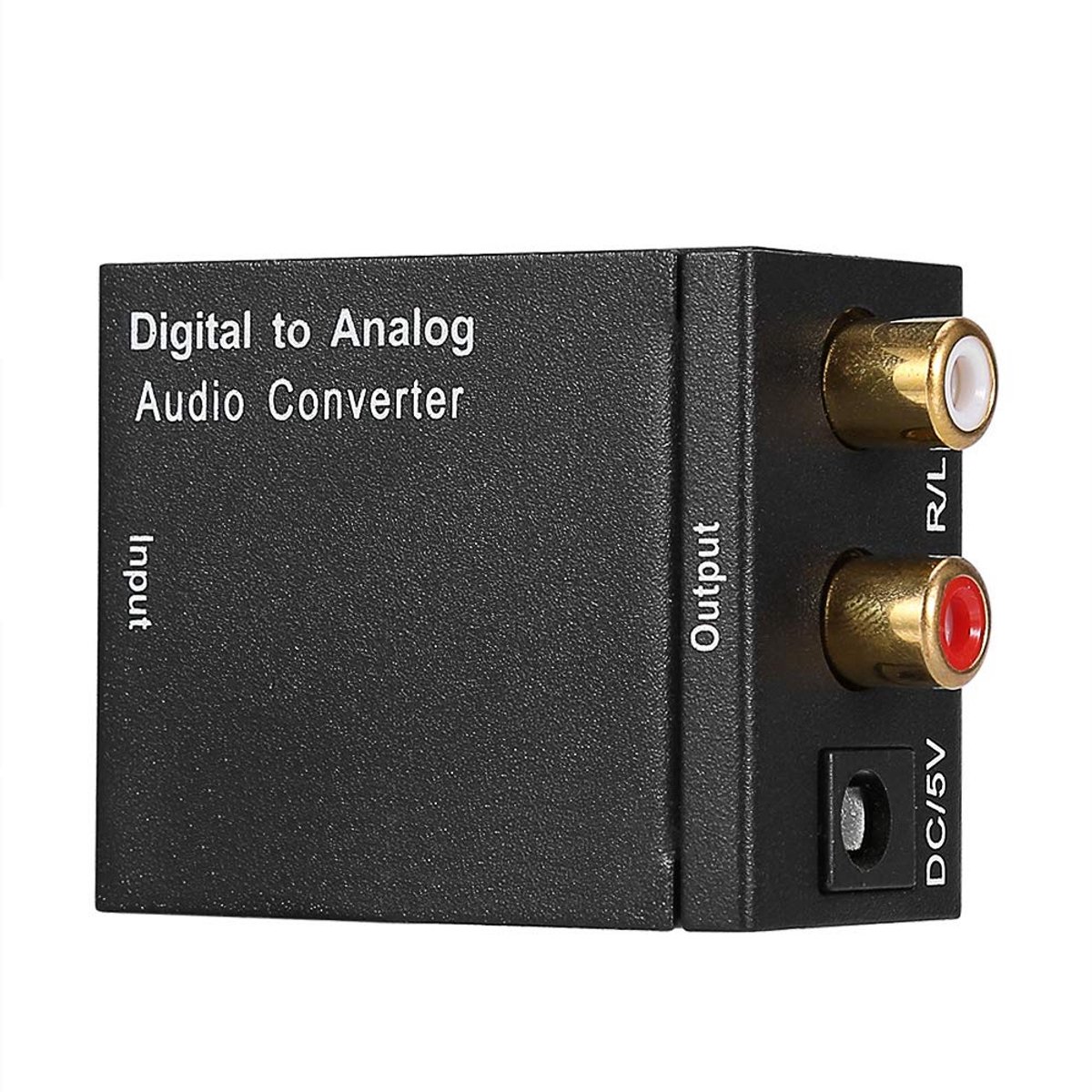 Digitale Audio naar Analoge RCA Converter met Optische (Toslink) en Coaxiale Ingang