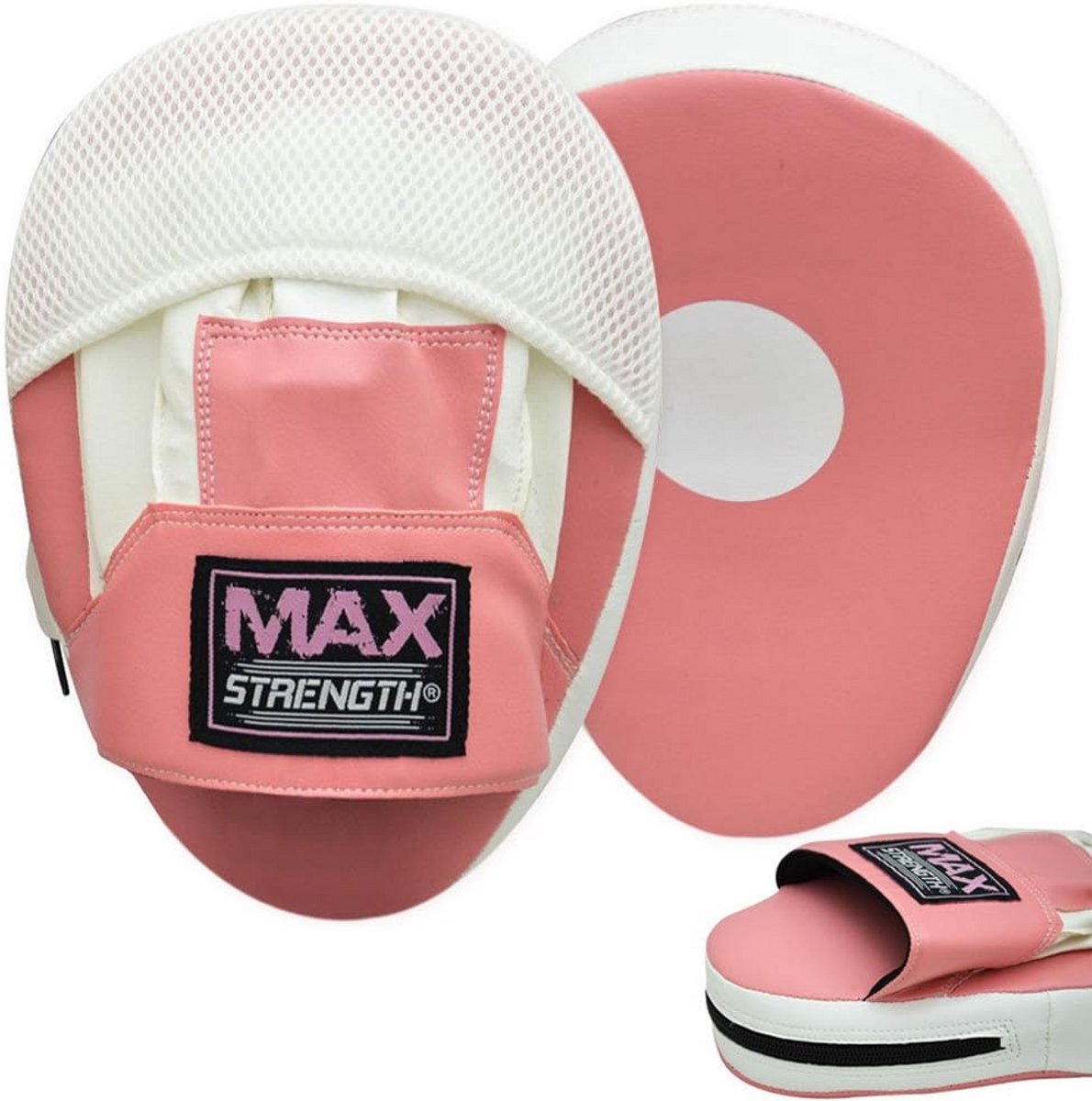 Roze Gebogen Focus Pads voor Boksen en Kicktraining - Hoogwaardige Schokdemping