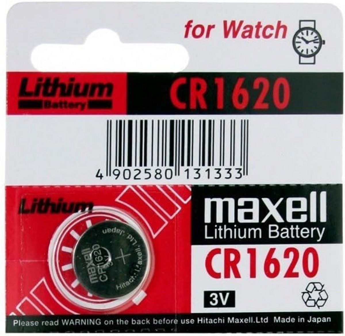Lithium Knoopcel Batterij 3V - Vervangend Model CR1620