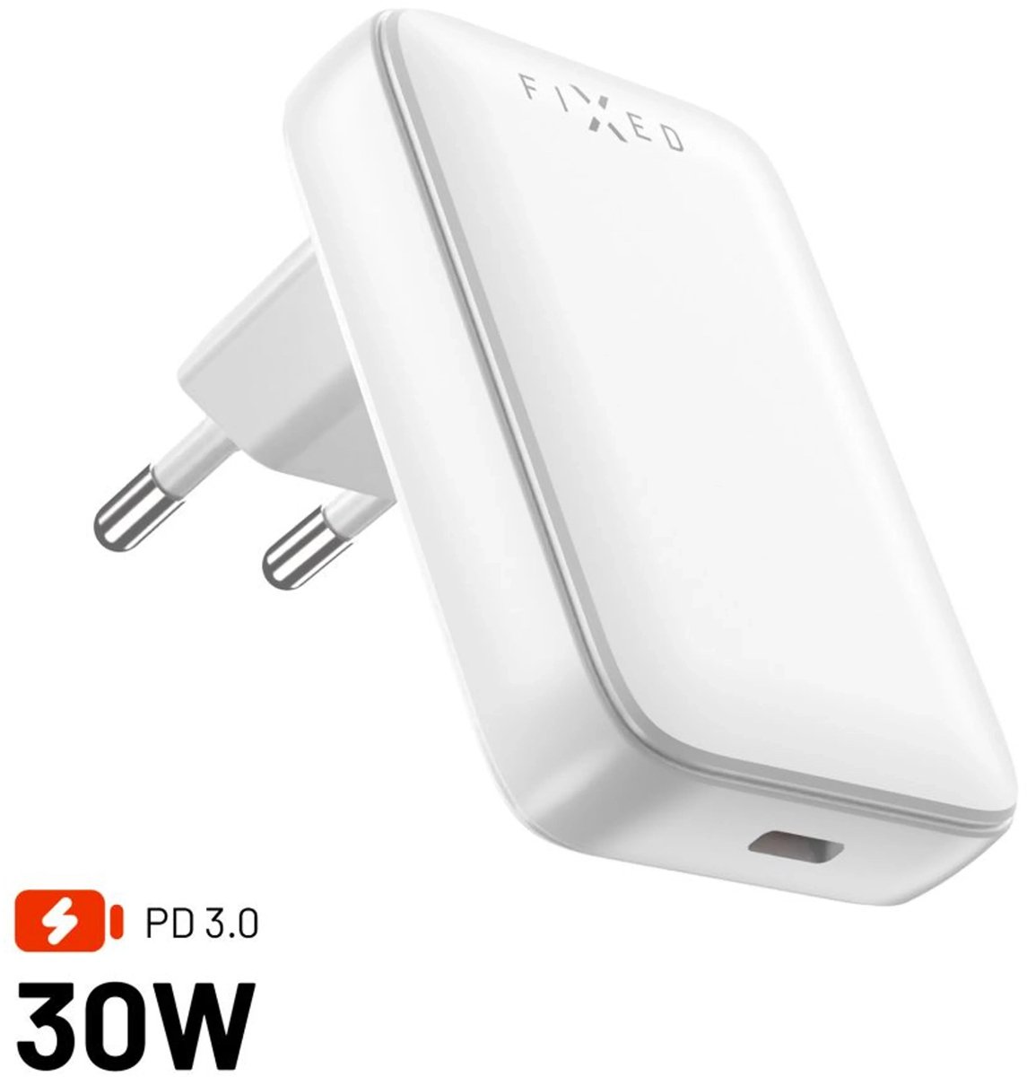 FIXED FIXCG30S-C-WH oplader voor mobiele apparatuur Universeel Wit AC Snel opladen Binnen