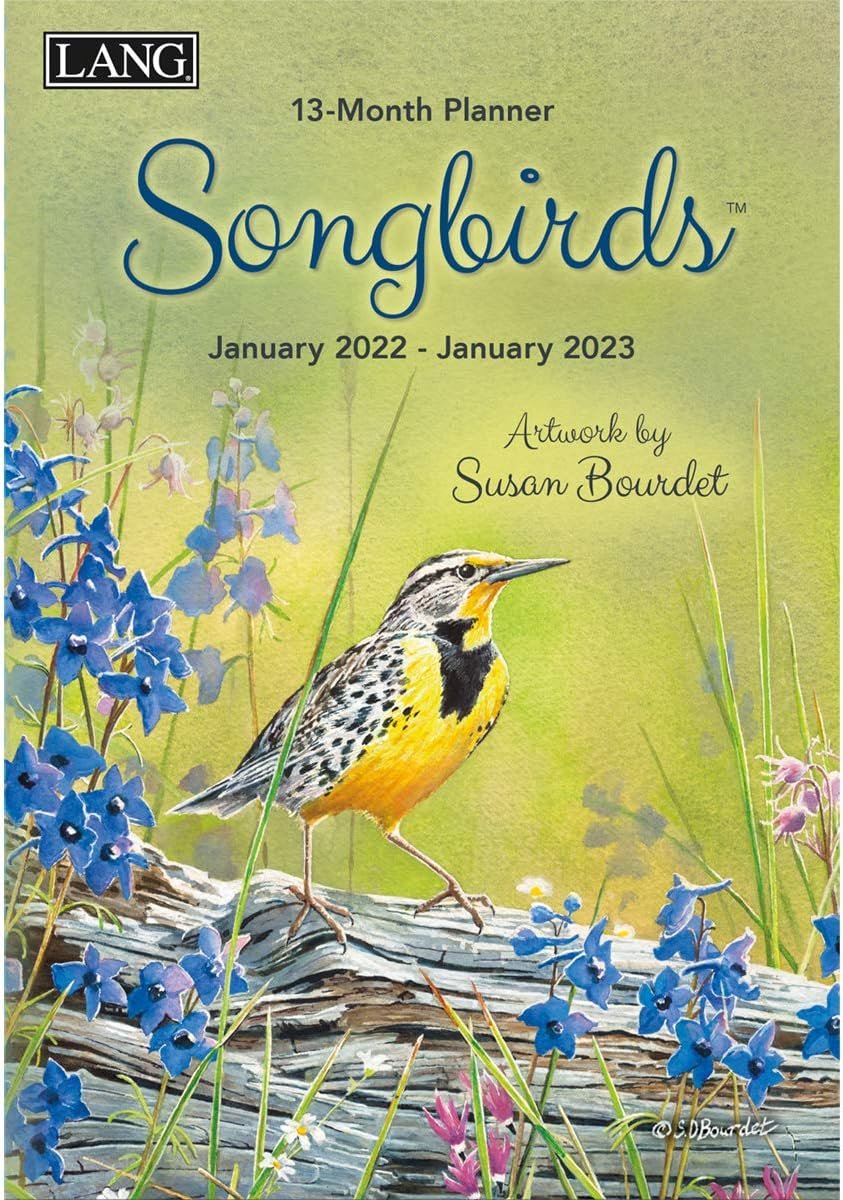 Maandelijkse Planner 2022 met Kleurrijke Vogelillustraties