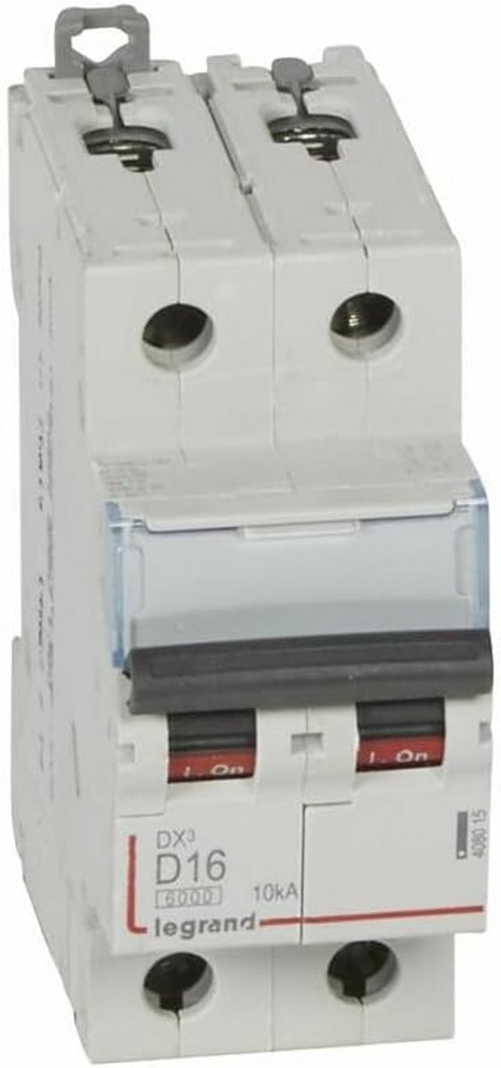 2-polige Aardlekschakelaar 16A Curve D 10kA 230V/400V - Compact Installatiemateriaal