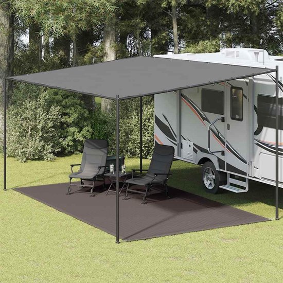 Groot Campingtapijt Buitenmat Tenttapijt Antraciet 300x500 cm — afbeelding 5
