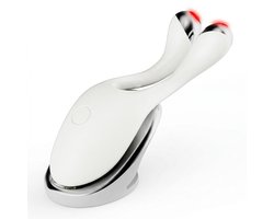Maxizen RF Gezichtsliftapparaat – Draagbaar 3-in-1 Gezichtsmassage & Gezichtsreinigingsapparaat met EMS, Microstroom & Rood Licht Therapie – Huidversteviging, Lifting & Anti-Aging voor Thuisgebruik – Wit