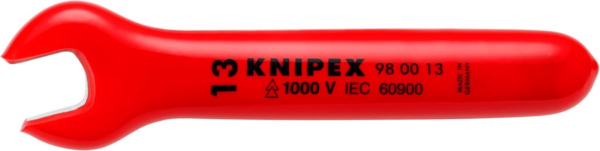 Geïsoleerde Sleutel 13 mm 1000V Open Uiteinde voor Elektriciens