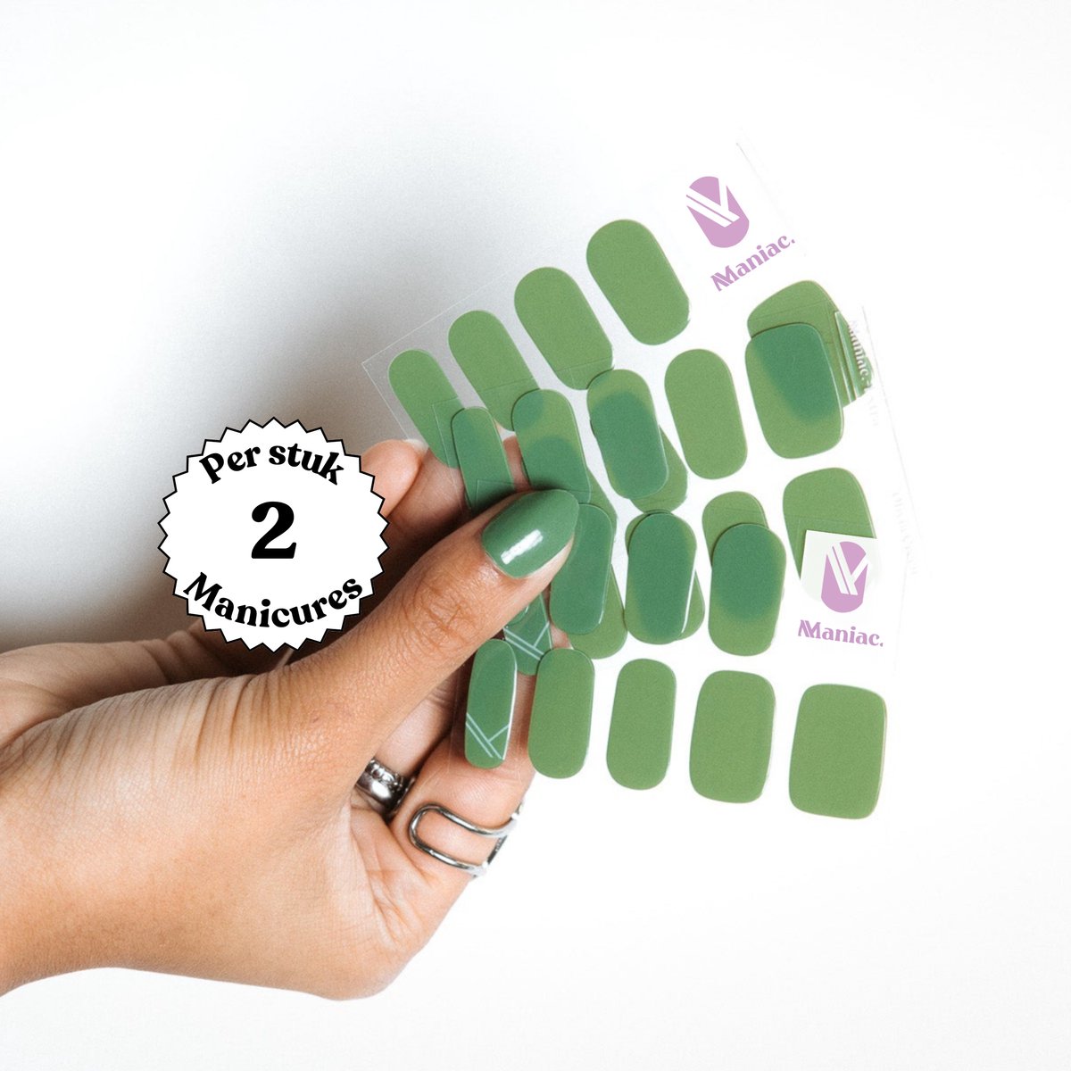 Maniac - Olivia Green Polish Sticker - 28pcs