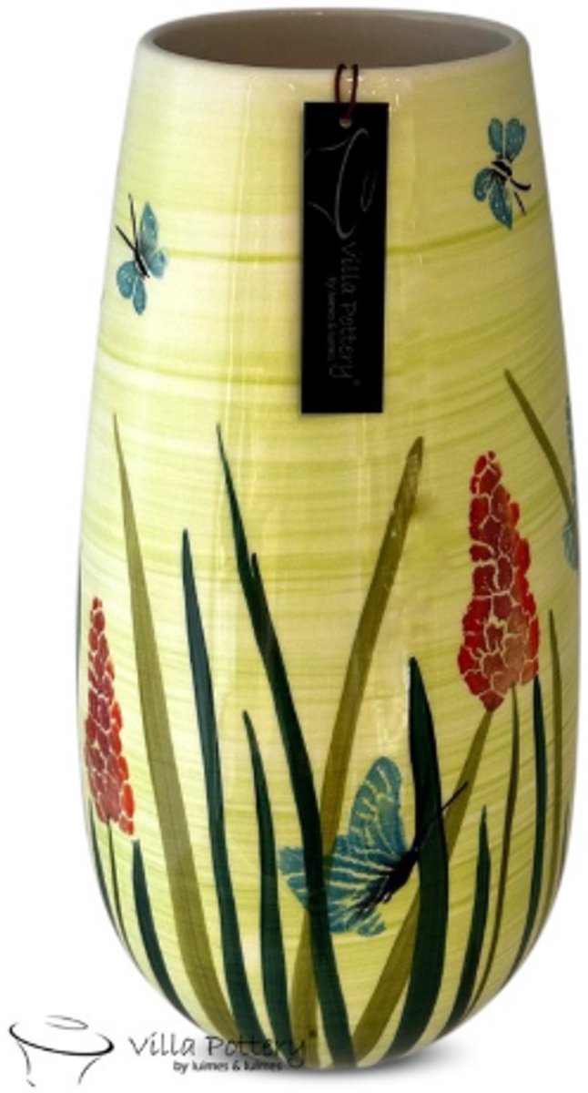 Villa Pottery Vaas - Villa Pottery - Woondecoratie - Keramiek - Decoratie - Quinn 7_2 Vaas Geel