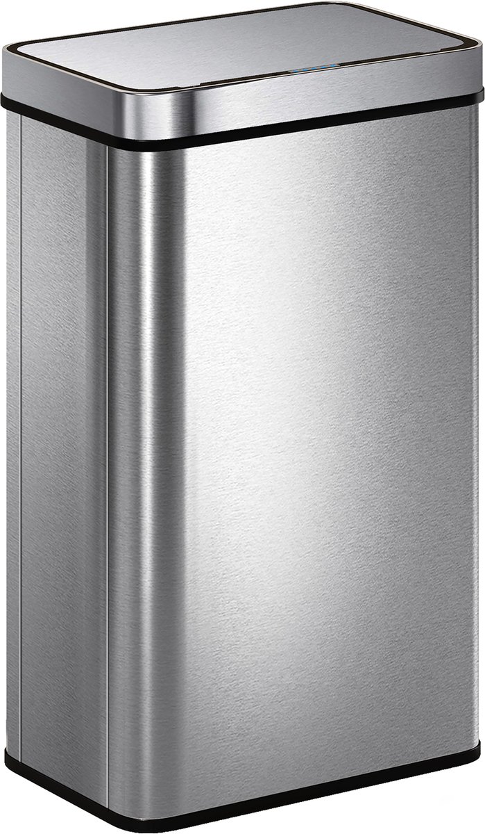 HOMCOM Sensor Bin Roestvrij Staal 39L x 27B x 66H cm Zilver