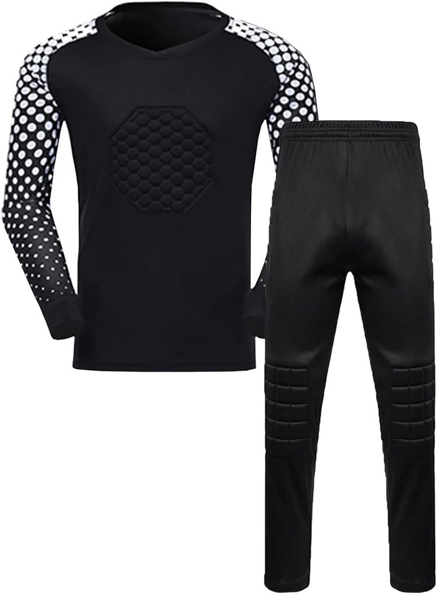 Voetbal trainingspak voor jongens met gevoerd shirt en lange broek
