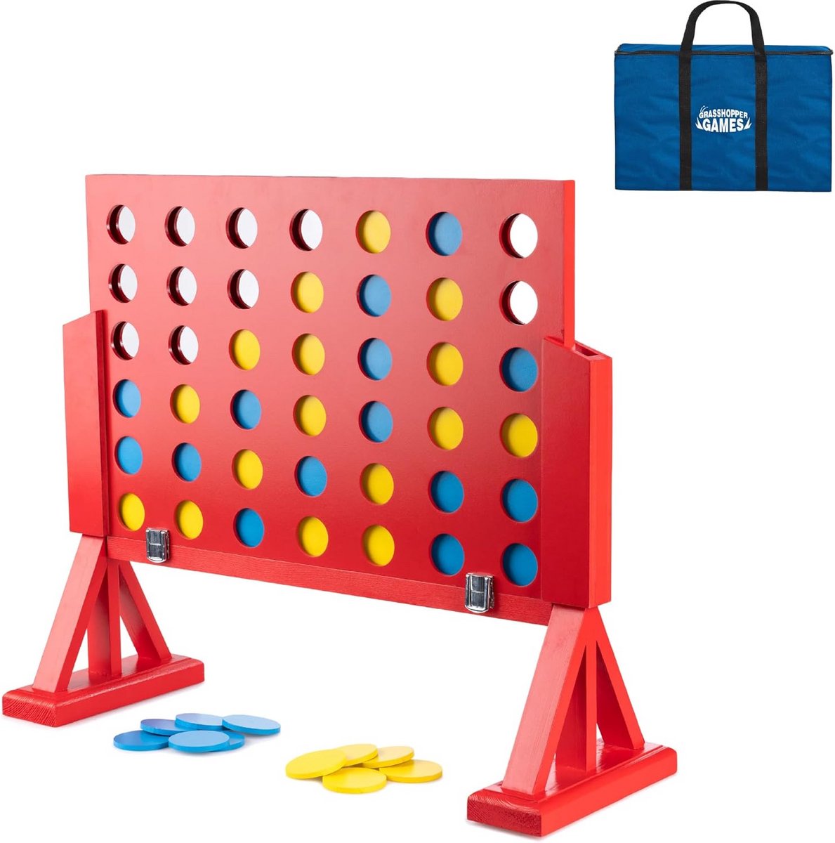 Groot 4 op een Rij Spel voor Buiten en Binnen Kinderen en Volwassenen