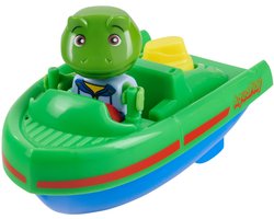 Aquaplay - waterbaanaccessoire - sportboot met kikker - badspeelgoed - groen